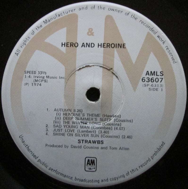STRAWBS - HERO AND HEROINE (LP/VINYL)