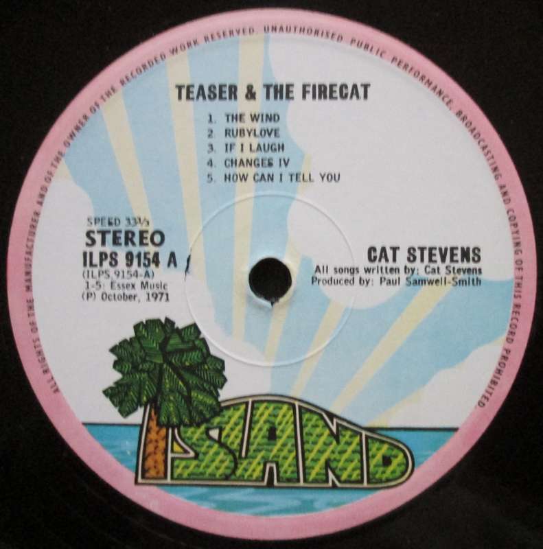 CAT STEVENS - TEASER AND THE FIRECAT  (LP/VINYL)
