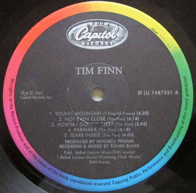 TIM FINN - TIM FINN   (LP/VINYL)