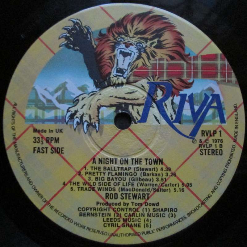 ROD STEWART - A NIGHT ON THE TOWN  (LP/VINYL)