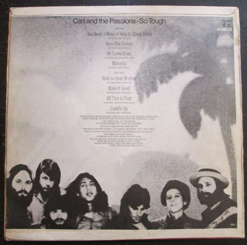 THE BEACH BOYS  - CARL AND THE PASSIONS - SO TOUGH   (LP/VINYL)