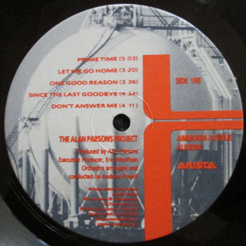 THE ALAN PARSONS PROJECT  -  AMMONIA AVENUE   (LP/VINYL)