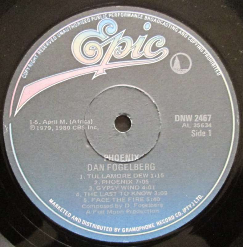 DAN FOGELBERG - PHOENIX   (LP/VINYL)