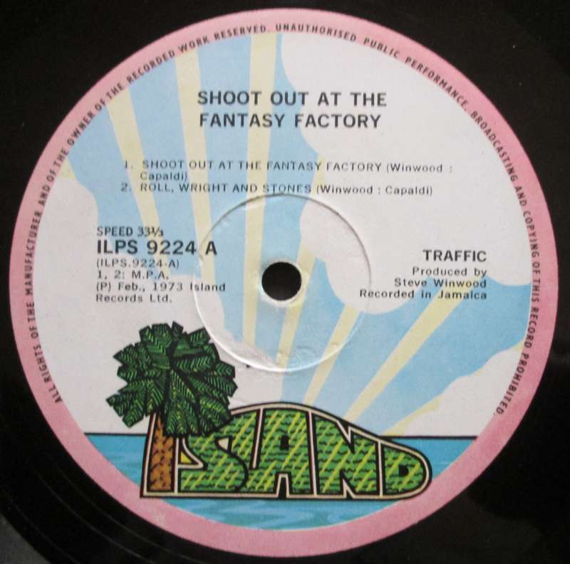 TRAFFIC - SHOOT OUT AT THE FANTASY FACTORY   (LP/VINYL)