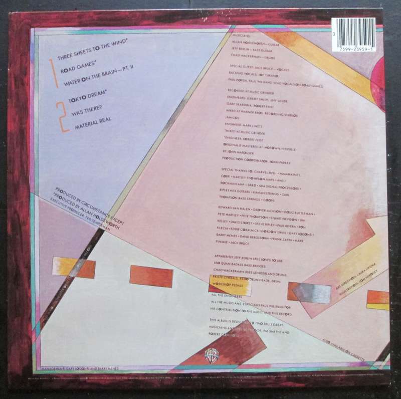 ALLAN HOLDSWORTH - ROAD GAMES   (LP/VINYL)