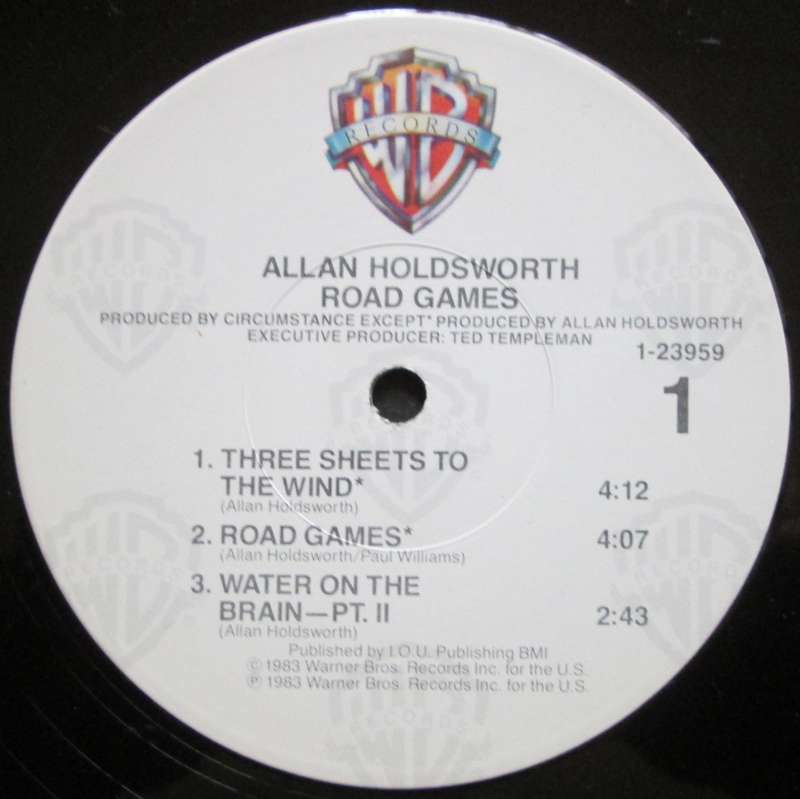 ALLAN HOLDSWORTH - ROAD GAMES   (LP/VINYL)
