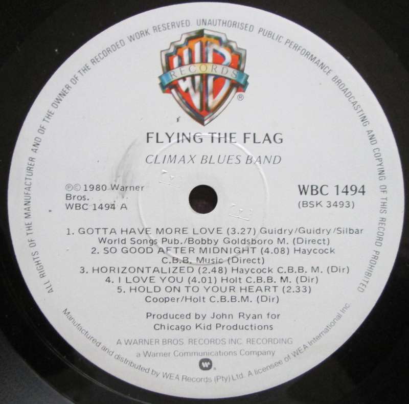 CLIMAX BLUES BAND - FLYING THE FLAG   (LP/VINYL)
