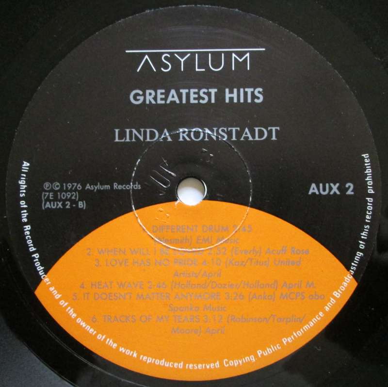 LINDA RONSTADT - GREATEST HITS (LP/VINYL)