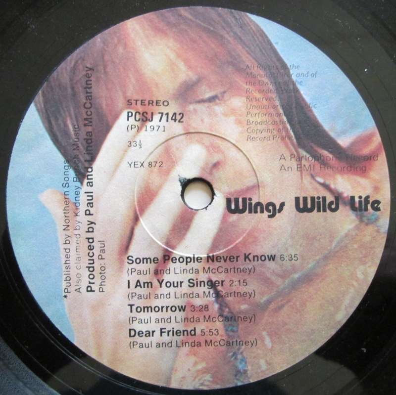 WINGS - WILD LIFE   (LP/VINYL)