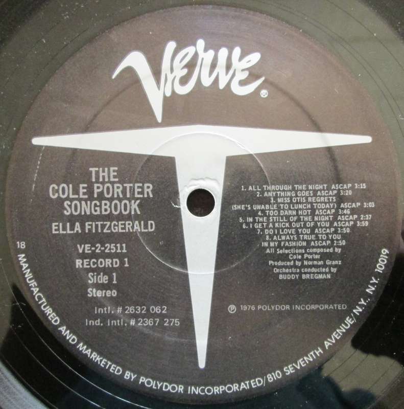 ELLA FITZGERALD - THE COLE PORTER SONG BOOK (2xLP/VINYL)
