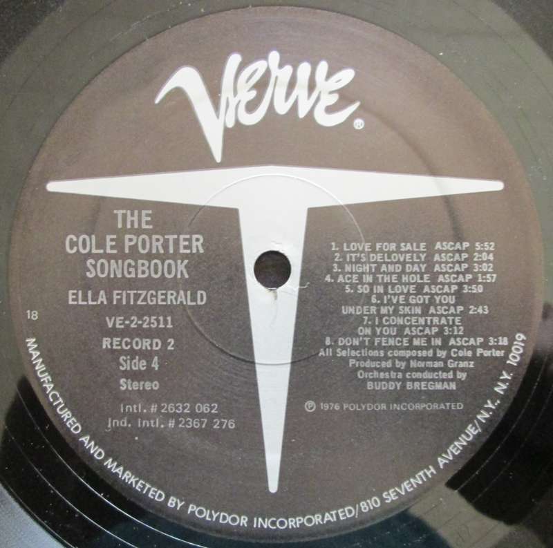 ELLA FITZGERALD - THE COLE PORTER SONG BOOK (2xLP/VINYL)