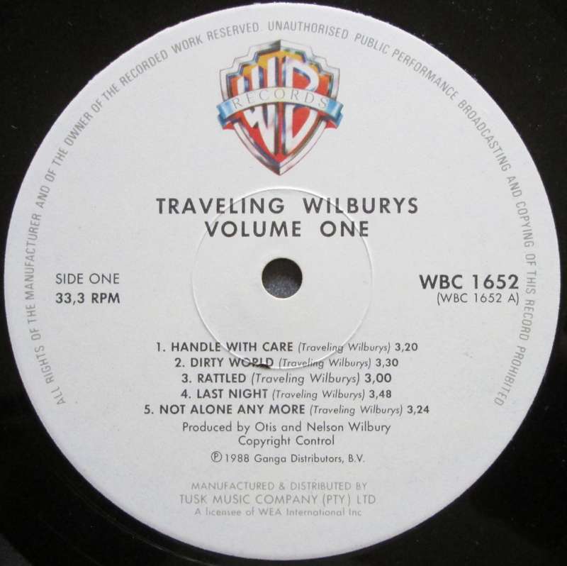 TRAVELING WILBURYS - VOLUME ONE  (LP/VINYL)
