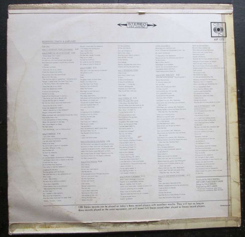 SIMON & GARFUNKEL - BOOKENDS (LP/VINYL)