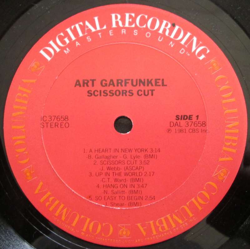 ART GARFUNKEL - SCISSORS CUT (LP) S8 (9013) D(LP/VINYL)