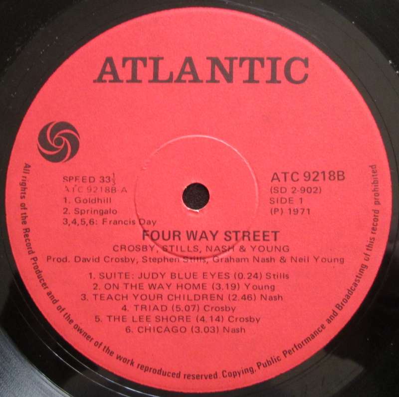 CROSBY, STILLS, NASH & YOUNG - 4 WAY STREET (2xLP/VINYL)