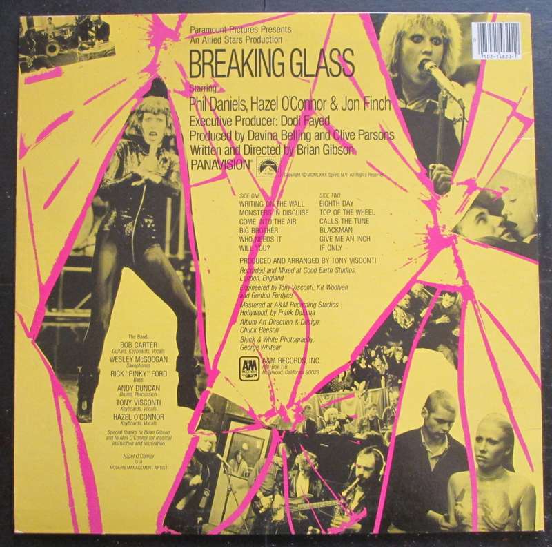 HAZEL OCONNOR - BREAKING GLASS  (LP/VINYL)