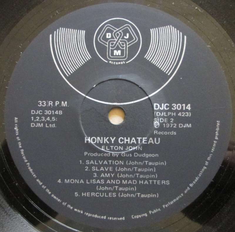 ELTON JOHN - HONKY CHATEAU    (LP/VINYL)