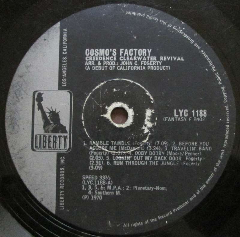 CREEDENCE CLEARWATER REVIVAL - COSMOS FACTORY    (LP/VINYL)