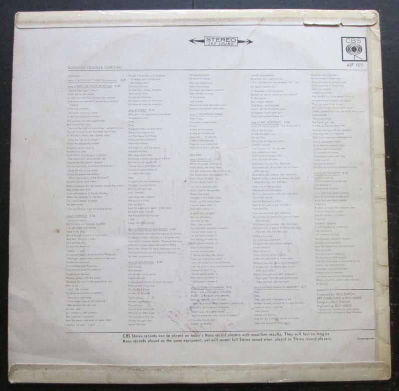 SIMON & GARFUNKEL - BOOKENDS (LP/VINYL)