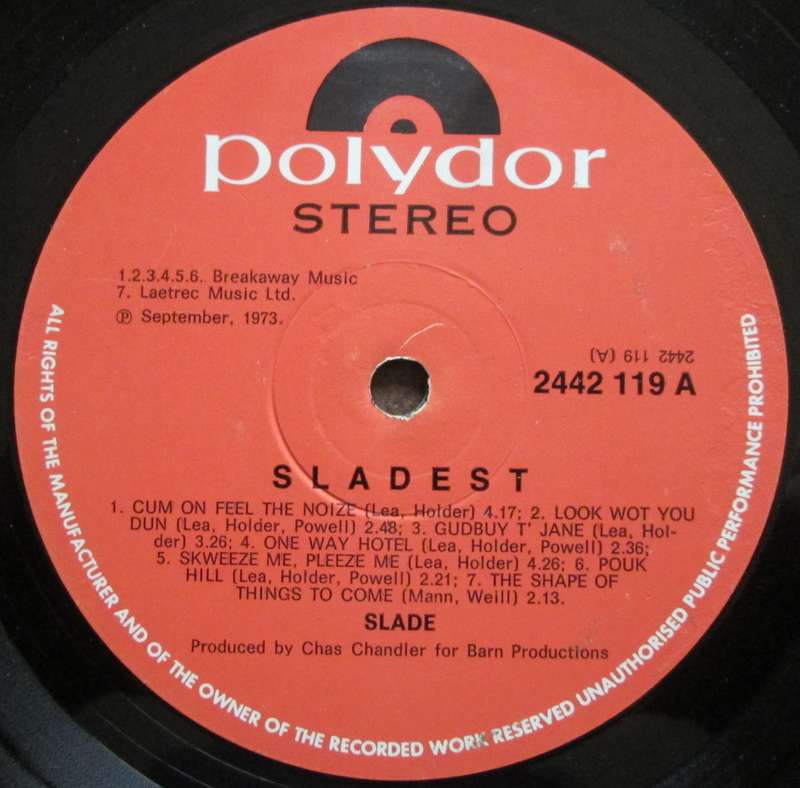 SLADE - SLADEST (LP/VINYL)