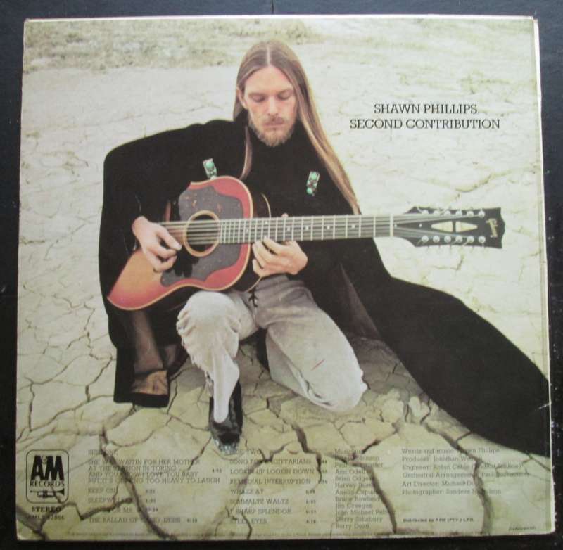 SHAWN PHILLIPS - SECOND CONTRIBUTION  (LP/VINYL)