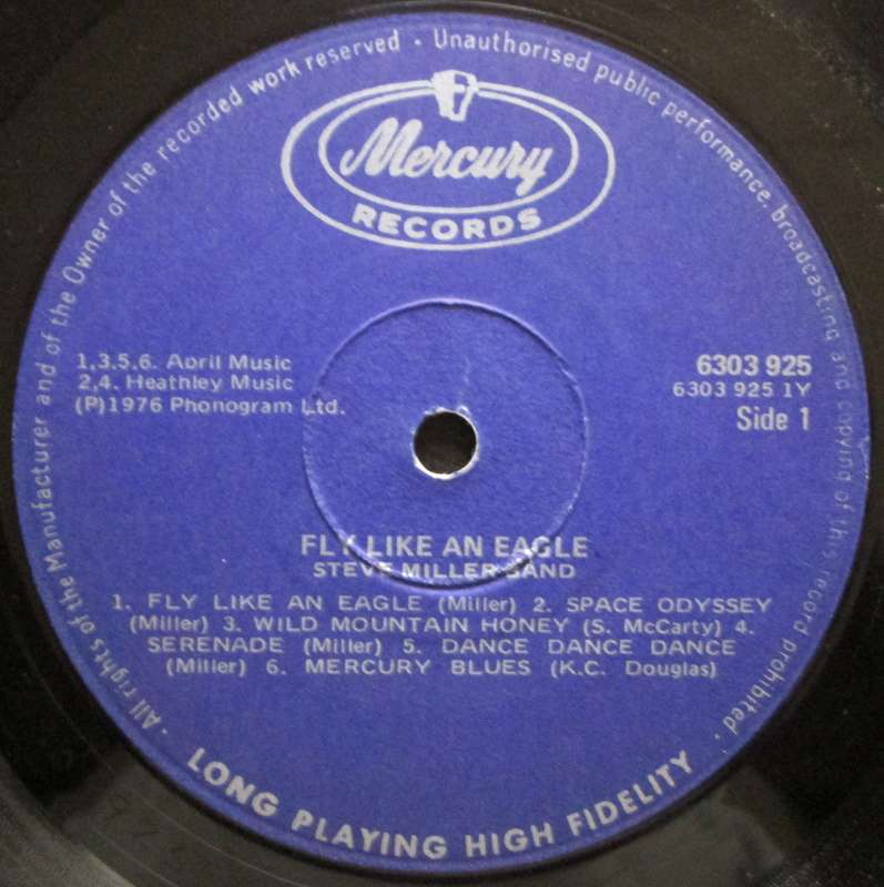 STEVE MILLER BAND - FLY LIKE AN EAGLE   (LP/VINYL)