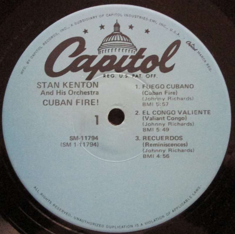 STAN KENTON - CUBAN FIRE    (LP/VINYL)