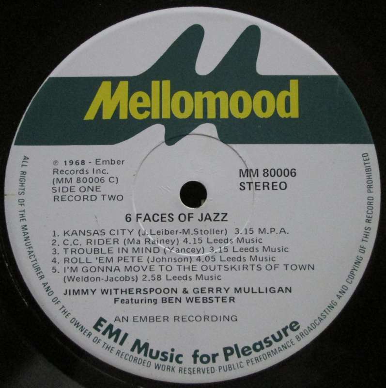 VARIOUS ARTISTS - 6 FACES OF JAZZ (2xLP/VINYL)