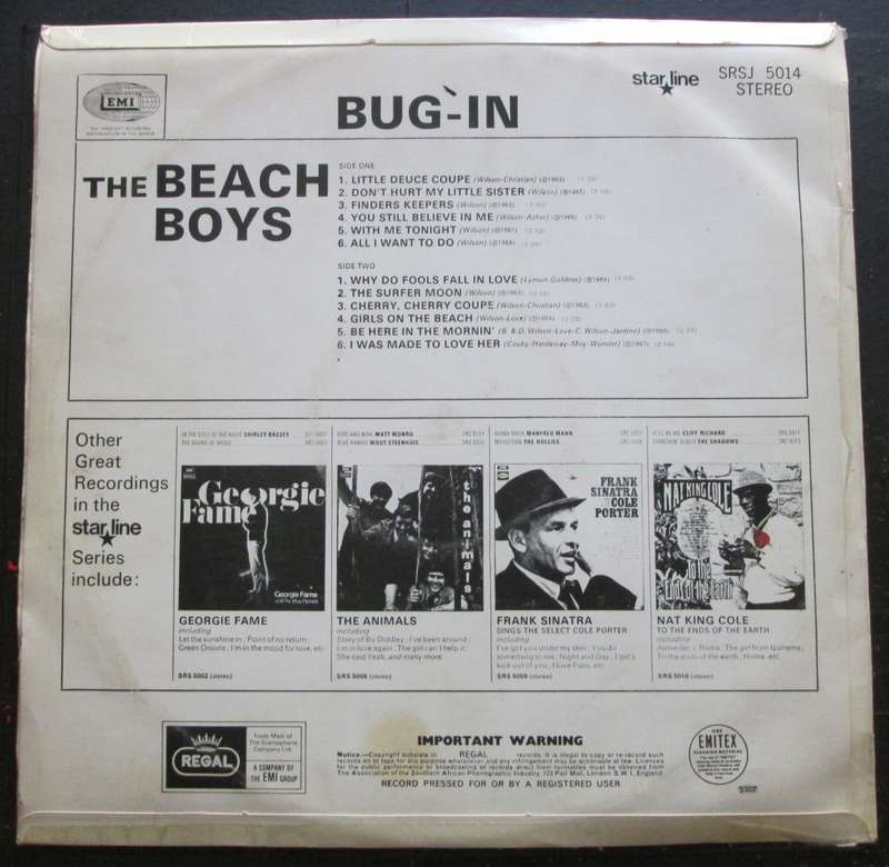 THE BEACH BOYS - BUG-IN    (LP/VINYL)