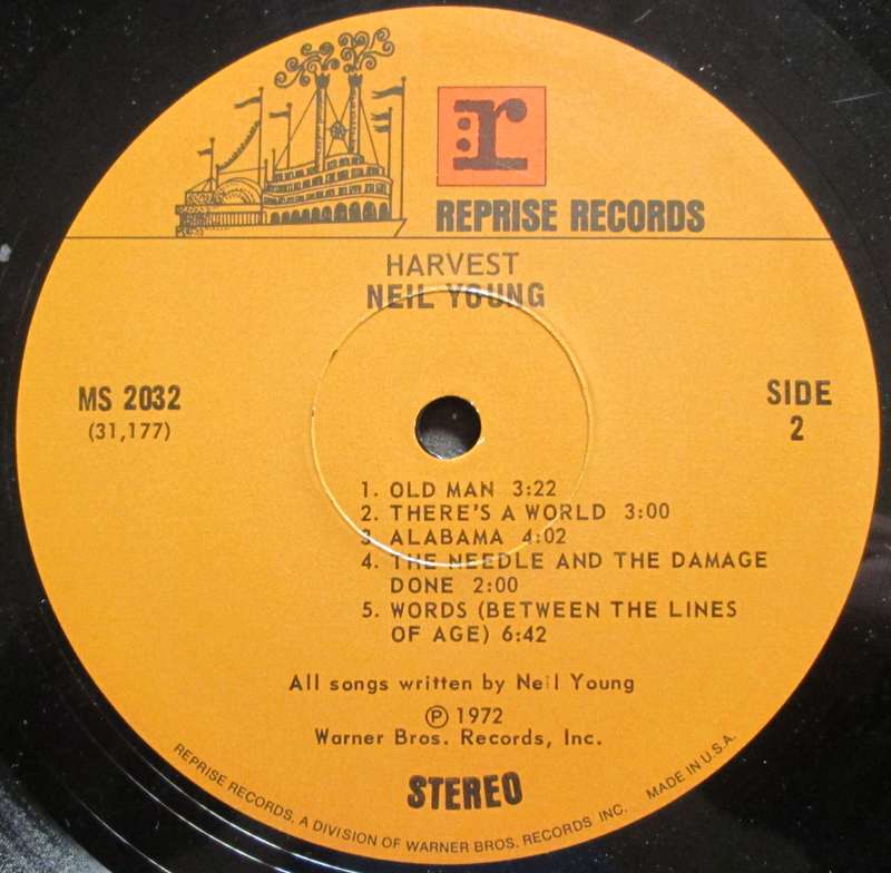NEIL YOUNG - HARVEST   (LP/VINYL)