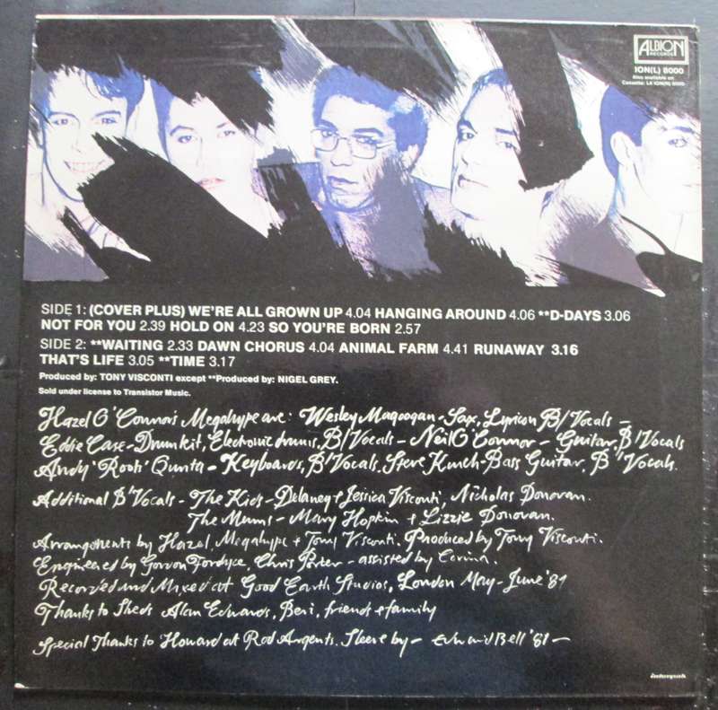 HAZEL OCONNOR - COVER PLUS   (LP/VINYL)