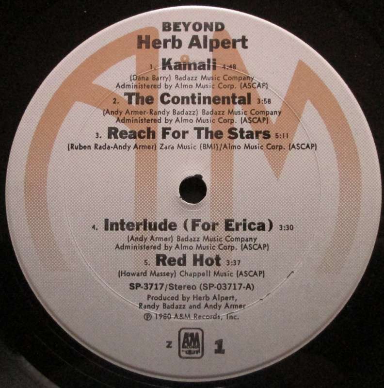 HERB ALPERT - BEYOND   (LP/VINYL)