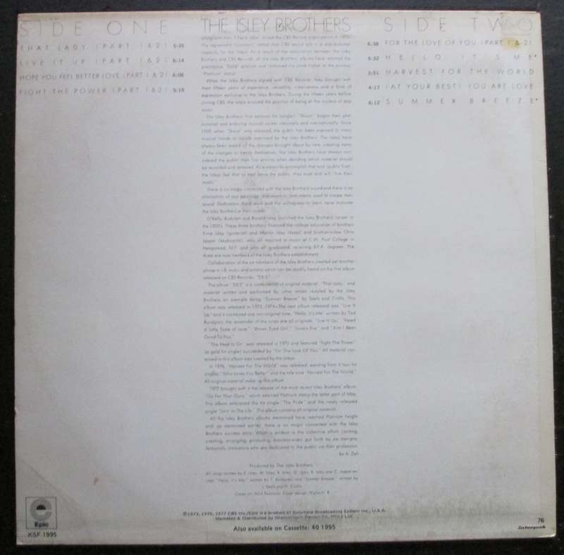 THE ISLEY BROTHERS - FOREVER GOLD  (LP/VINYL)