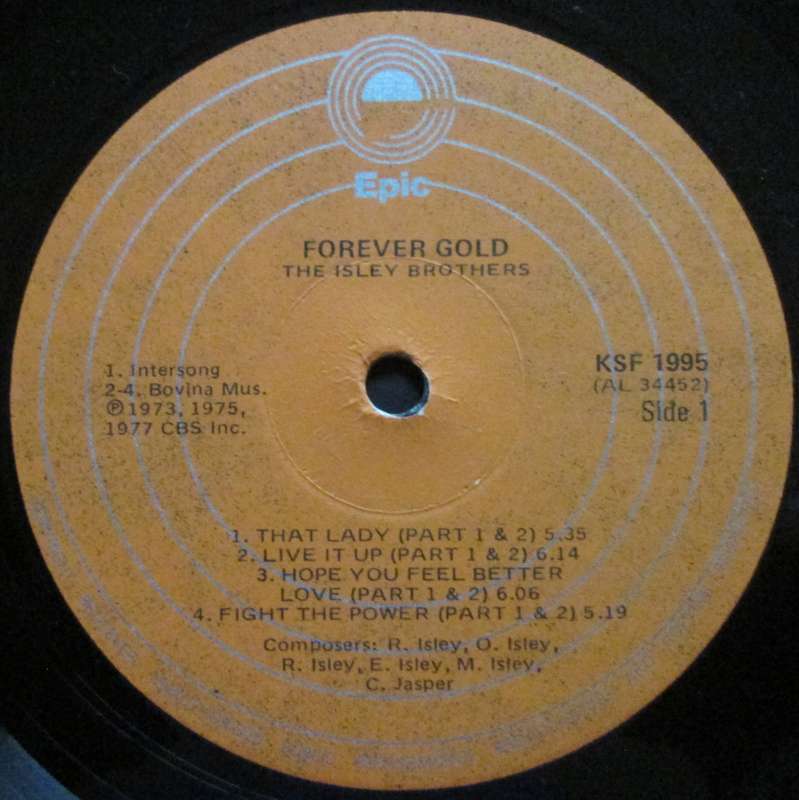 THE ISLEY BROTHERS - FOREVER GOLD  (LP/VINYL)