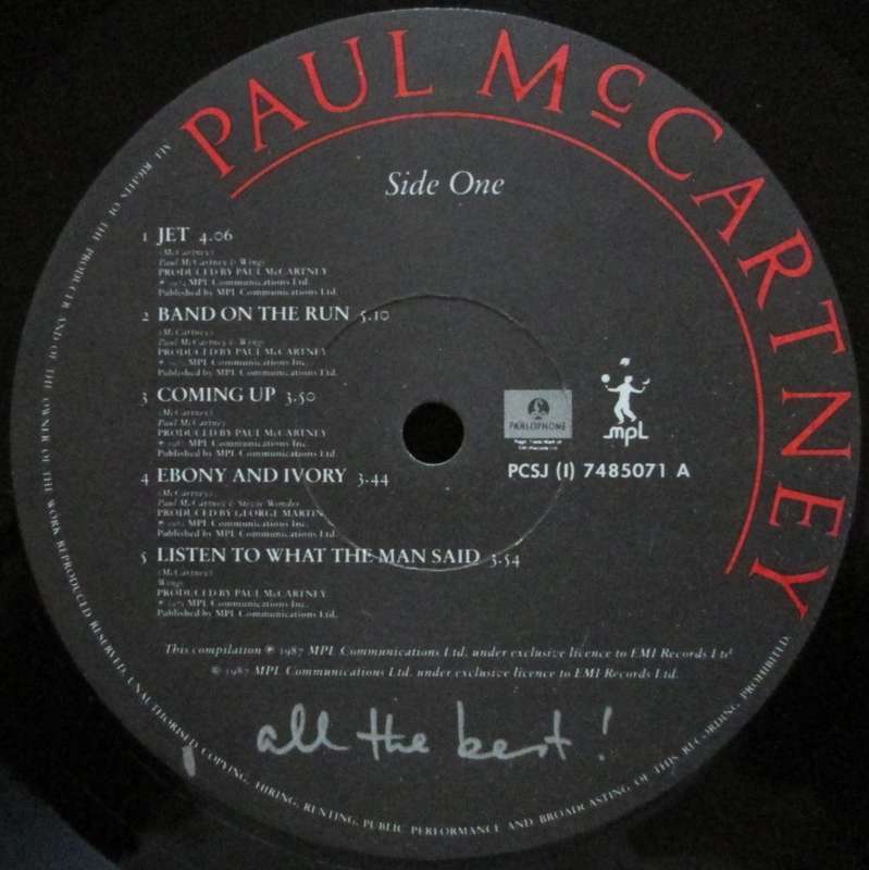 PAUL McCARTNEY - ALL THE BEST! (2xLP/VINYL)