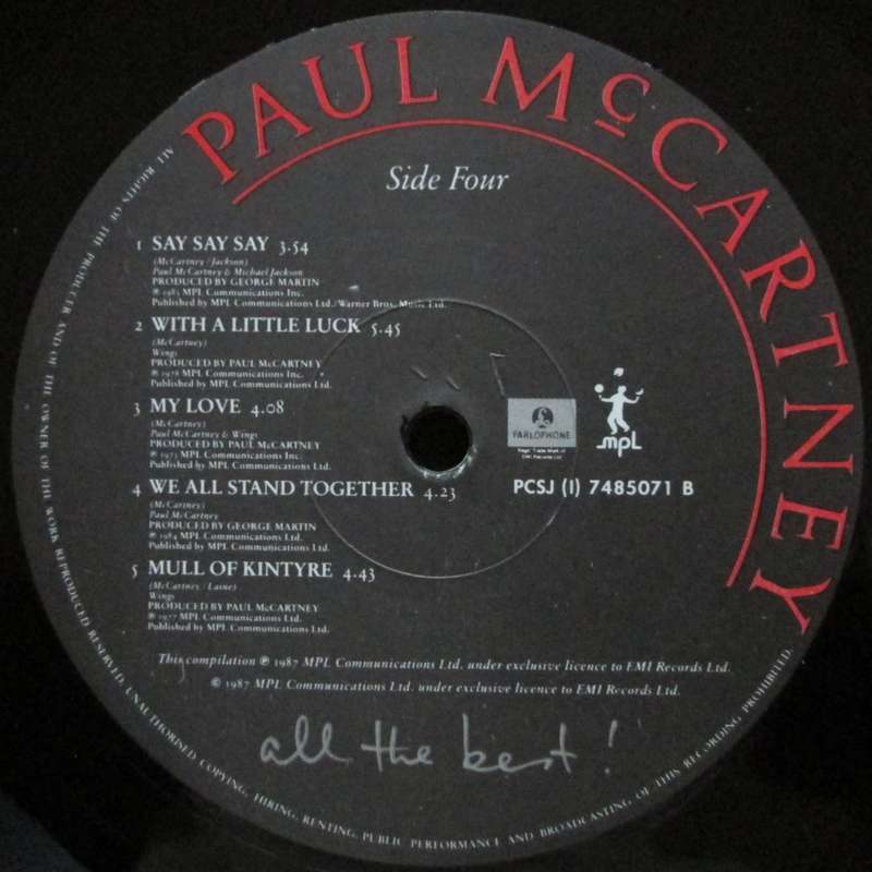 PAUL McCARTNEY - ALL THE BEST! (2xLP/VINYL)
