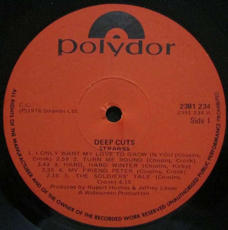 STRAWBS - DEEP CUTS    (LP/VINYL)