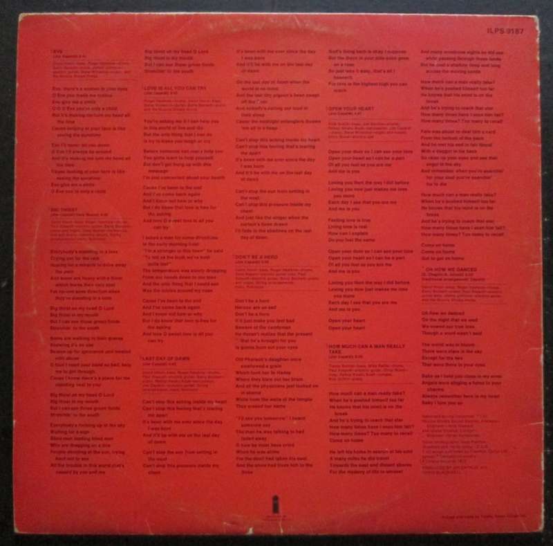 JIM CAPALDI - OH HOW WE DANCED    (LP/VINYL)