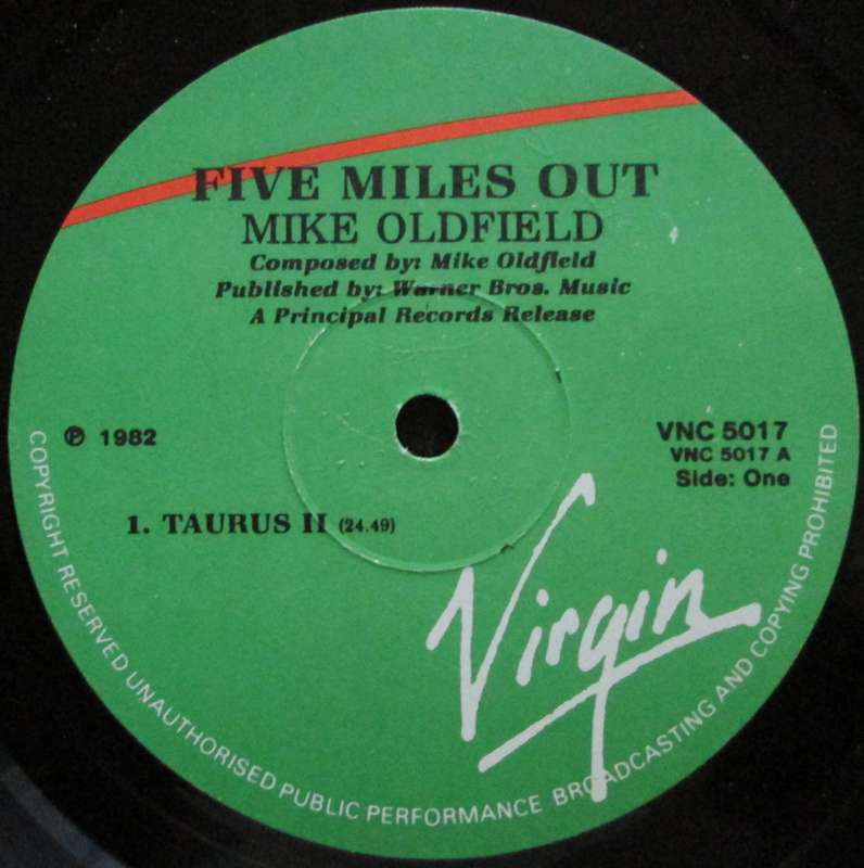 MIKE OLDFIELD - FIVE MILES OUT   (LP/VINYL)