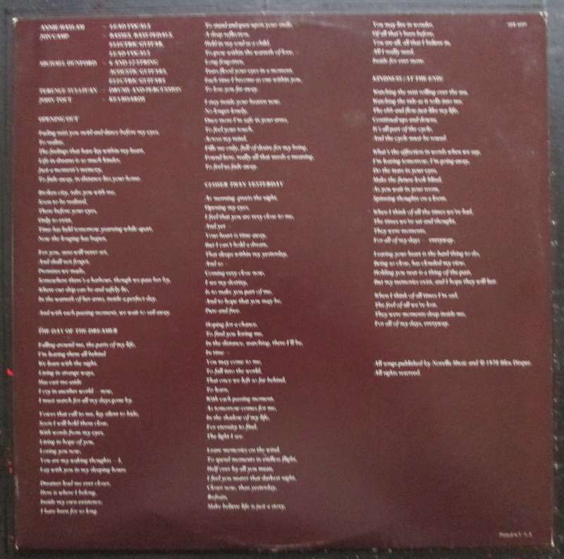 RENAISSANCE - A SONG FOR ALL SEASONS    (LP/VINYL)