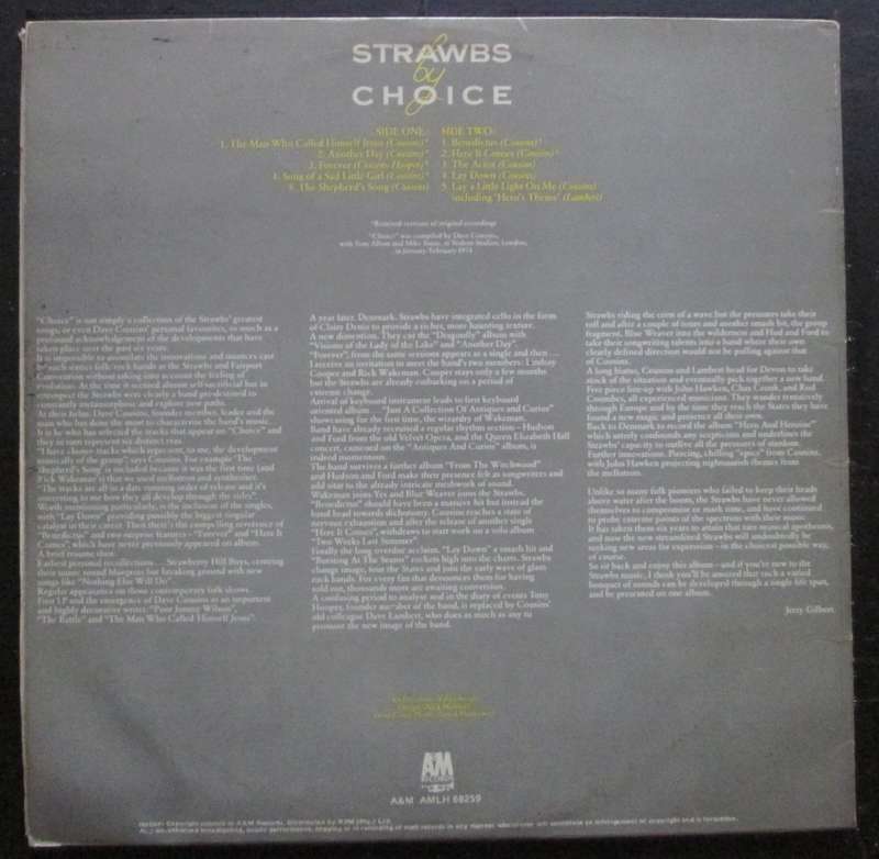 STRAWBS - STRAWBS BY CHOICE    (LP/VINYL)