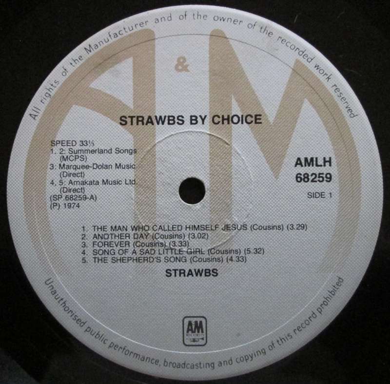 STRAWBS - STRAWBS BY CHOICE    (LP/VINYL)