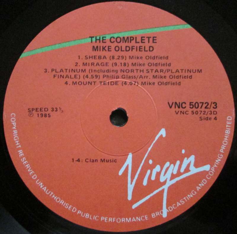 MIKE OLDFIELD - THE COMPLETE MIKE OLDFIELD (2xLP/VINYL)