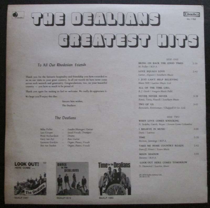 THE DEALIANS - GREATEST HITS  (LP/VINYL)