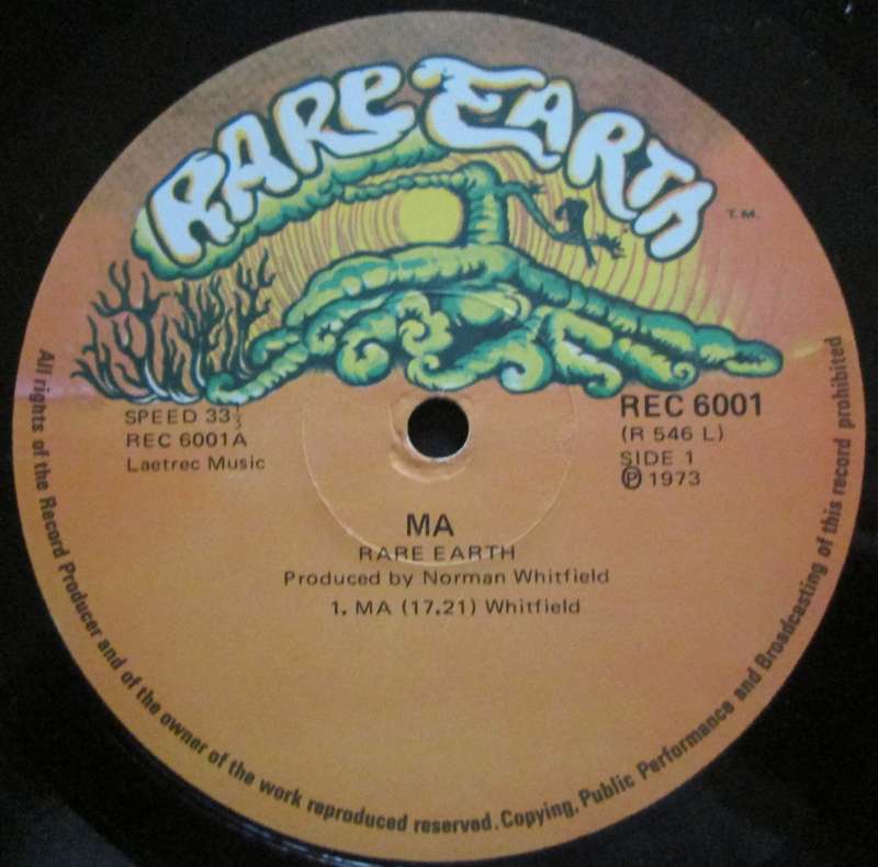 RARE EARTH - MA   (LP/VINYL)