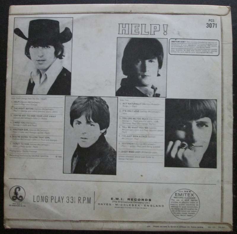 THE BEATLES - HELP!  (LP/VINYL)