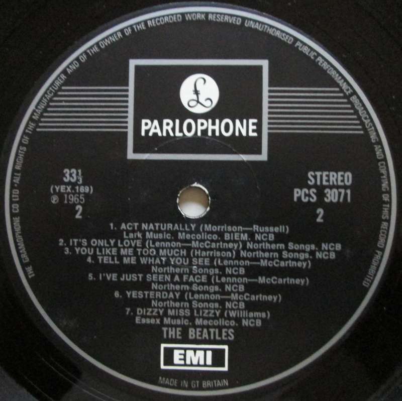 THE BEATLES - HELP!  (LP/VINYL)