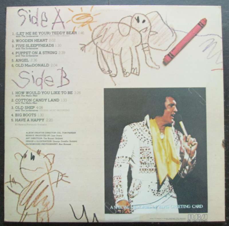 ELVIS PRESLEY - ELVIS SINGS FOR CHILDREN  (LP/VINYL)