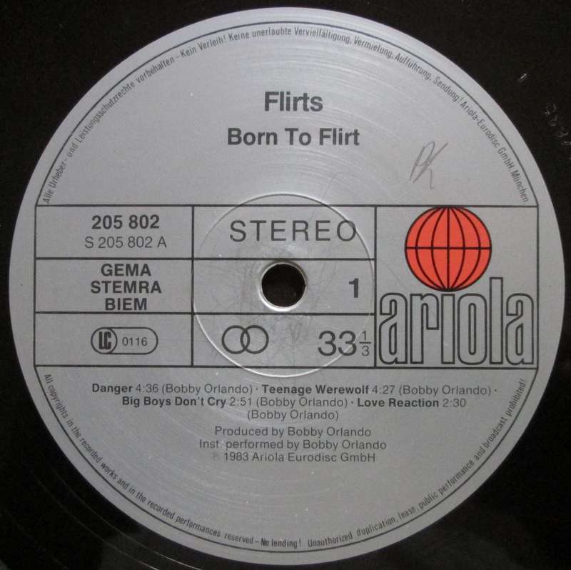 THE FLIRTS - BORN TO FLIRT  (LP/VINYL)