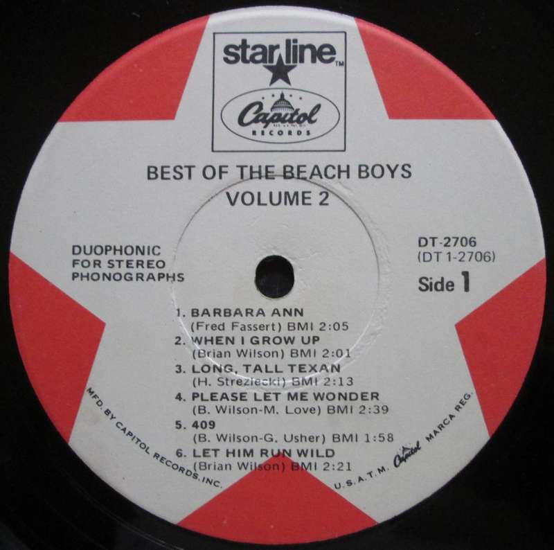 THE BEACH BOYS - BEST OF THE BEACH BOYS Vol.2  (LP/VINYL)